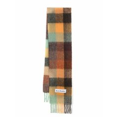 Шарф Acne Studios, коричневый