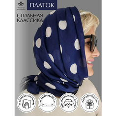 Платок World of Accessories,97х95 см, синий