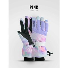 Перчатки Skifree, размер M, желтый, розовый, фиолетовый
