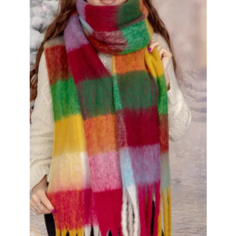 Шарф Cashmere,255х38 см, one size, желтый