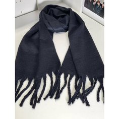 Шарф Cashmere,255х38 см, one size, черный