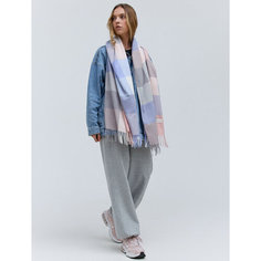 Палантин Cashmere,180х70 см, синий/розовый/голубой