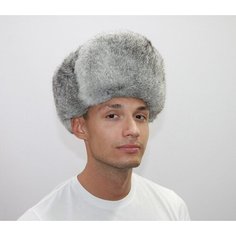 Шапка ушанка Мария с отложными ушами, размер 63, натуральный