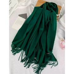 Палантин Cashmere,180х70 см, зеленый