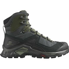 Ботинки Salomon QUEST ELEMENT GTX, размер 10,5 UK, черный, зеленый, хаки