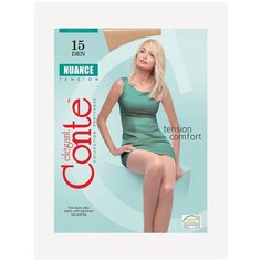 Колготки Conte elegant NUANCE 15, р. 4, beige, 15 den, размер 4, beige
