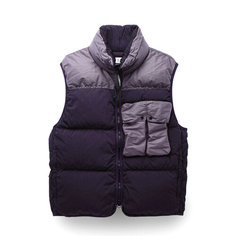 Жилет C.P. COMPANY eco chrome-r mixed down vest bombay, размер 50, синий