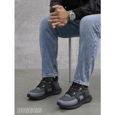 Кроссовки BRIGGS, полнота 6 (RU)/ на среднюю стопу, размер 40, серый/черный