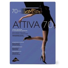 Колготки Omsa Attiva, 70 den, профилактический класс компресии, размер 5, черный