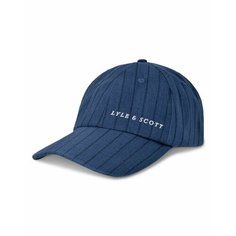 Бейсболка Lyle & Scott Pinstripe Baseball Cap, размер OS, синий