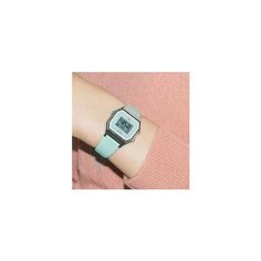 Наручные часы CASIO, серебряный, зеленый