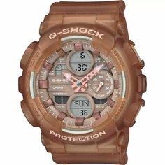 Наручные часы CASIO, желтый, бесцветный, оранжевый