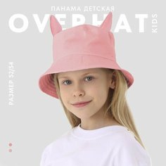 Панама Overhat "Мяу", размер 54, розовый
