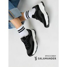 Кроссовки Salamander, полнота 4 (RU)/ на узкую и среднюю стопу, размер 35, черный