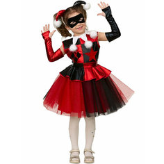 Костюм платье Харли Квинн комикс детский Батик 23-37 Borosko