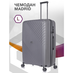 Чемодан Lcase Madrid, 95 л, размер L, серый