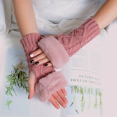 Митенки , размер ONE SIZE, розовый Wasabi Trend