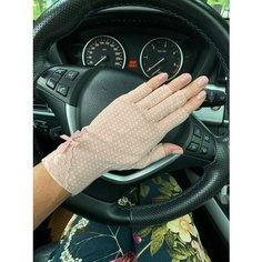 Перчатки , размер 7.5, розовый Style Nk