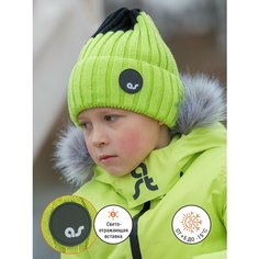 Шапка бини ARTEL, размер 54, салатовый Артель