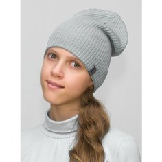 Шапка бини LanaCaps Вито, размер 54-56, светло-серый