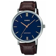 Наручные часы CASIO, коричневый, синий