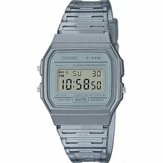 Наручные часы CASIO, бесцветный, серый