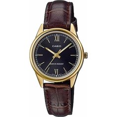 Наручные часы CASIO Collection, коричневый, черный, золотой