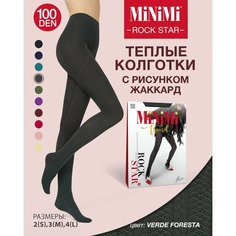 Колготки MiNiMi Rock Star, 100 den, размер 3, verde foresta