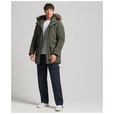 Парка Superdry, размер S (46), оливковый