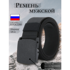 Ремень , размер 120, черный Без бренда