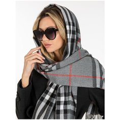 Палантин ,180х70 см, серый Amour&More