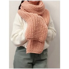 Шарф ,230х26 см, one size, чайная роза Pan Tan