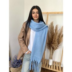 Шарф YuliyaMoon,230х35 см, one size, голубой