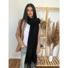 Шарф YuliyaMoon,230х35 см, one size, черный