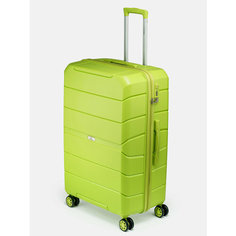 Чемодан Lcase Singapore, 124 л, размер L, лимонный