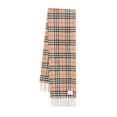 Шарф BURBERRY, one size, коричневый