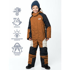 Комбинезон NIKASTYLE 8з6924, размер 152-76, горчичный