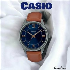 Наручные часы CASIO, коричневый, синий