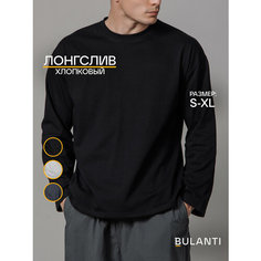 Лонгслив BULANTI, размер S, , чёрный