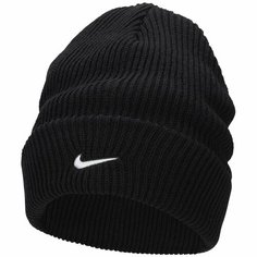 Шапка NIKE PEAK BEANIE TC SWSH L, размер OS, черный