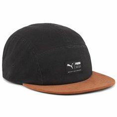 Бейсболка PUMA Skate 5 Panel Cap, размер OneSize, черный/коричневый