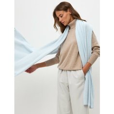 Шарф BonnyWool,220х70 см, one size, голубой