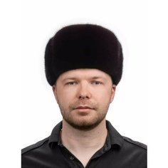 Шапка ушанка SeMi fur, размер 57, коричневый