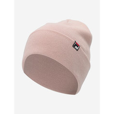 Шапка бини Fila, размер one size, розовый