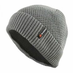 Шапка бини Brodeks Fleece, размер 56, серый