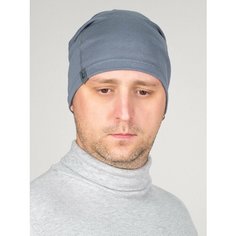 Шапка бини LanaCaps Карл, размер 56-58, темно-серый