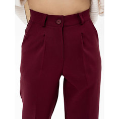 Брюки бордовые Luxe Chic новогодние, размер 40, бордовый