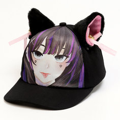 Бейсболка Overhat, размер 52-54, черная