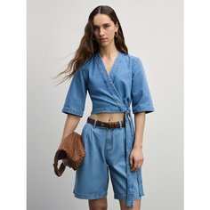 Бермуды Zarina, размер 2XS (RU 40)/170, голубой индиго