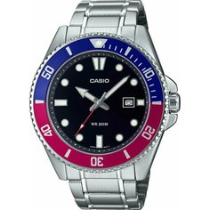 Наручные часы CASIO Collection, черный, красный, синий, серебряный